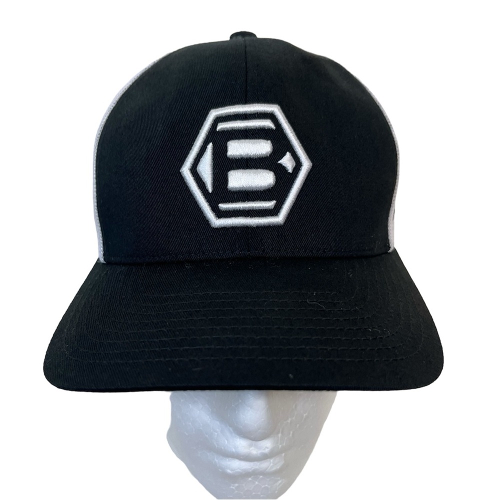 Bettinardi Black Trucker Mesh Snapback Golf Hat American Flag Black Hex Logo